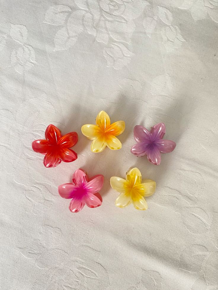 Flower Hair Claw Clips