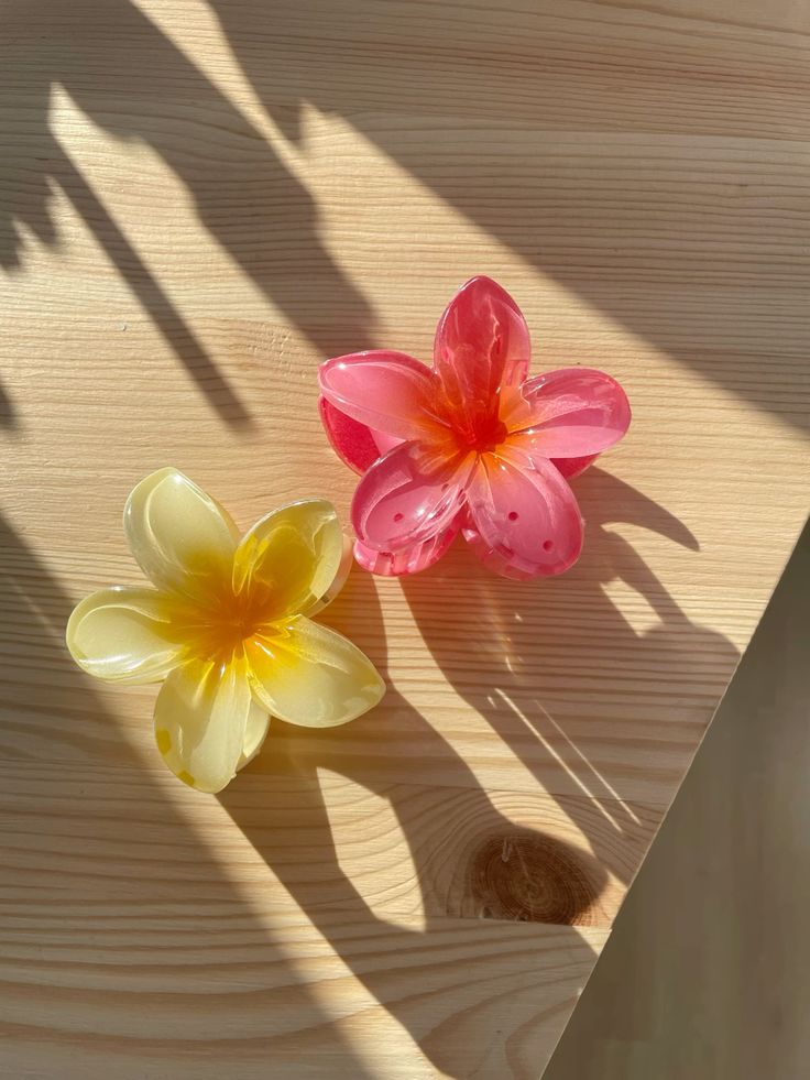 Flower Hair Claw Clips