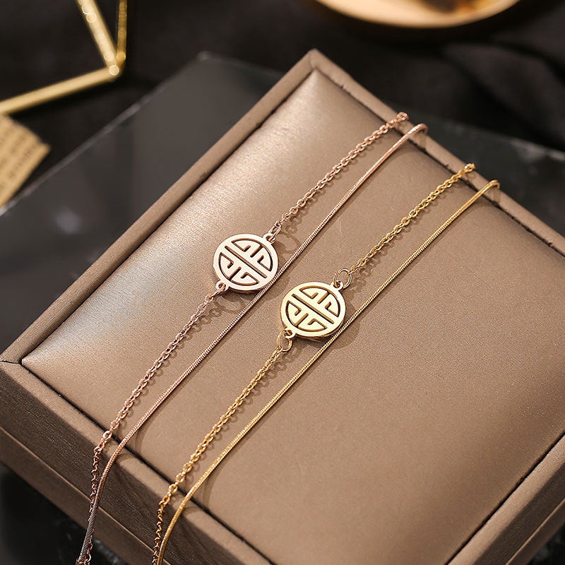 Double layer korean bracelet