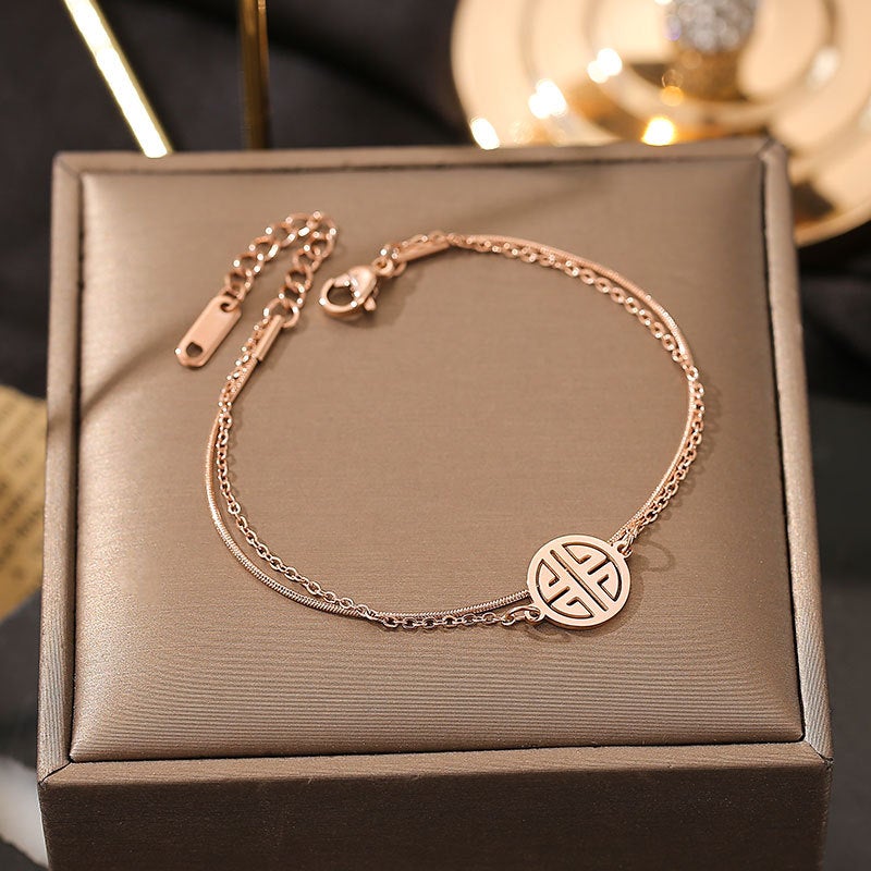 Double layer korean bracelet