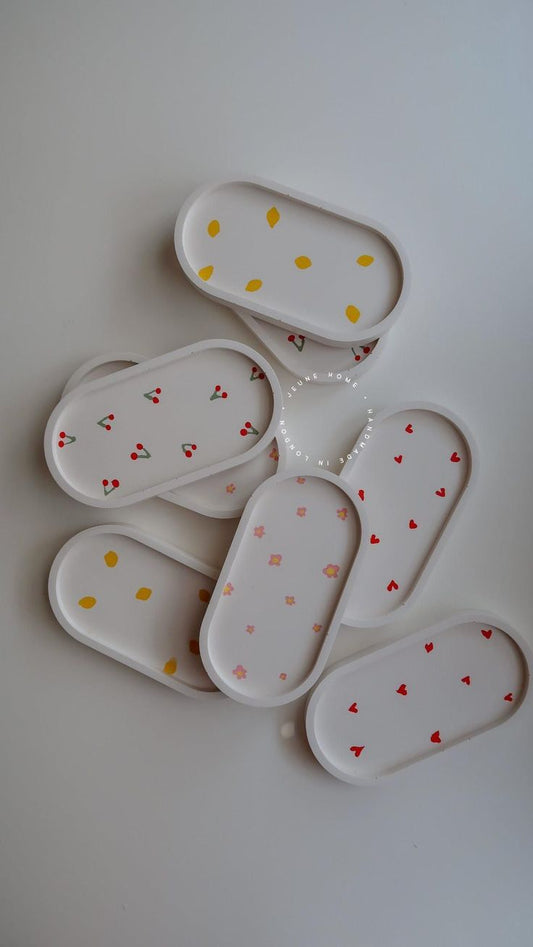 Red Heart Ceramic Tray
